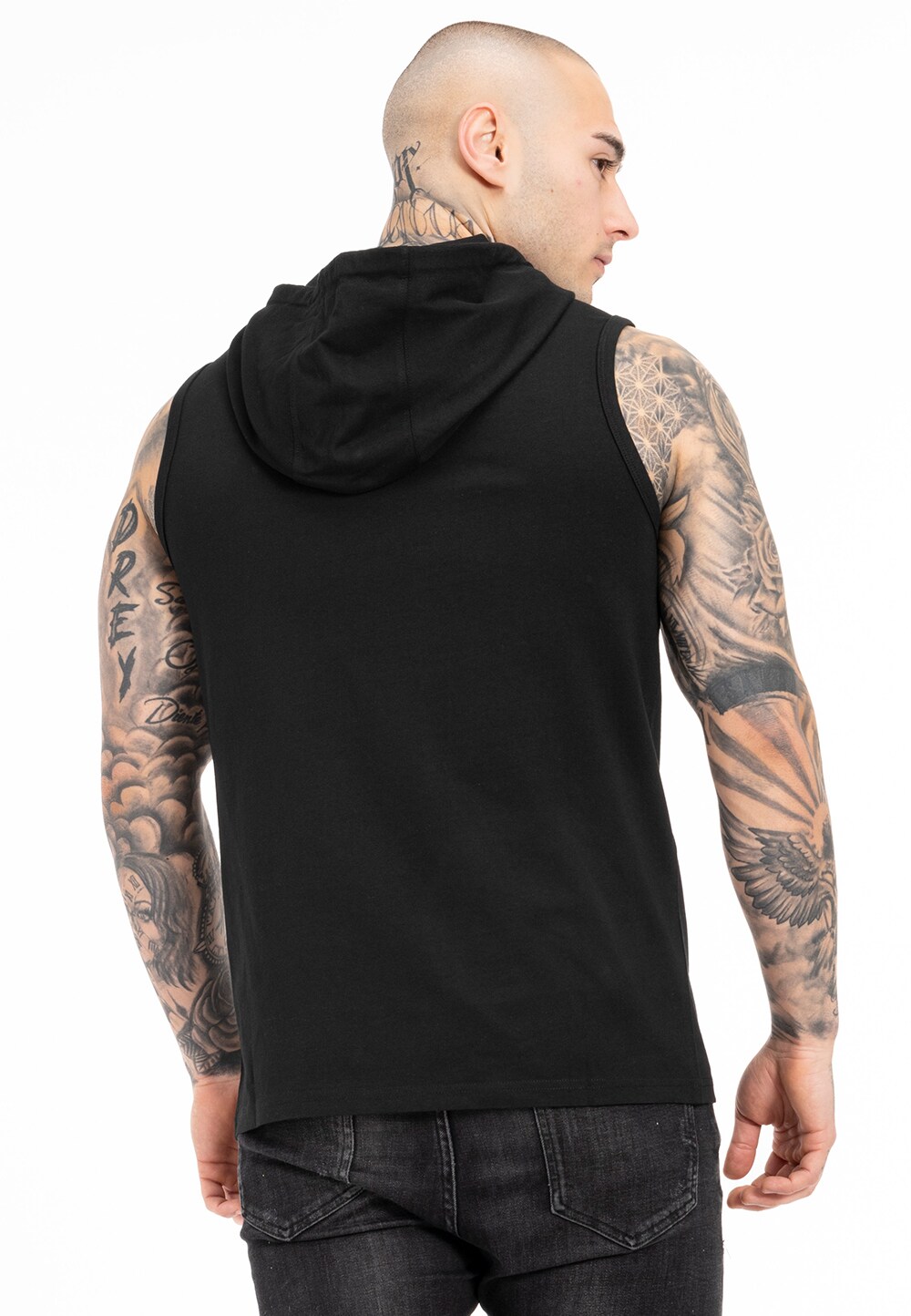 Tapout Herren ärmelloses T-Shirt mit Kapuze normale Passform ALAMEDA HOOD