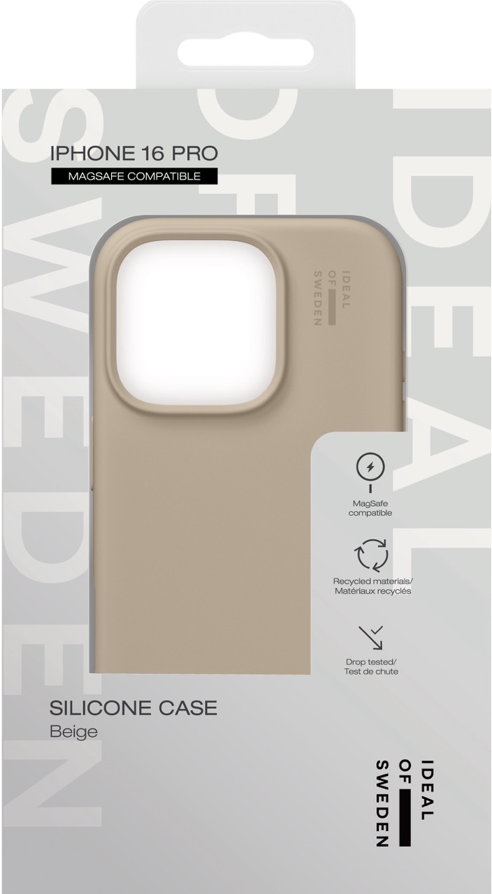 iPhone 16 Pro MagSafe Silikon Hülle Case Recycled (IDSICMS-I2461P-128) - Beige