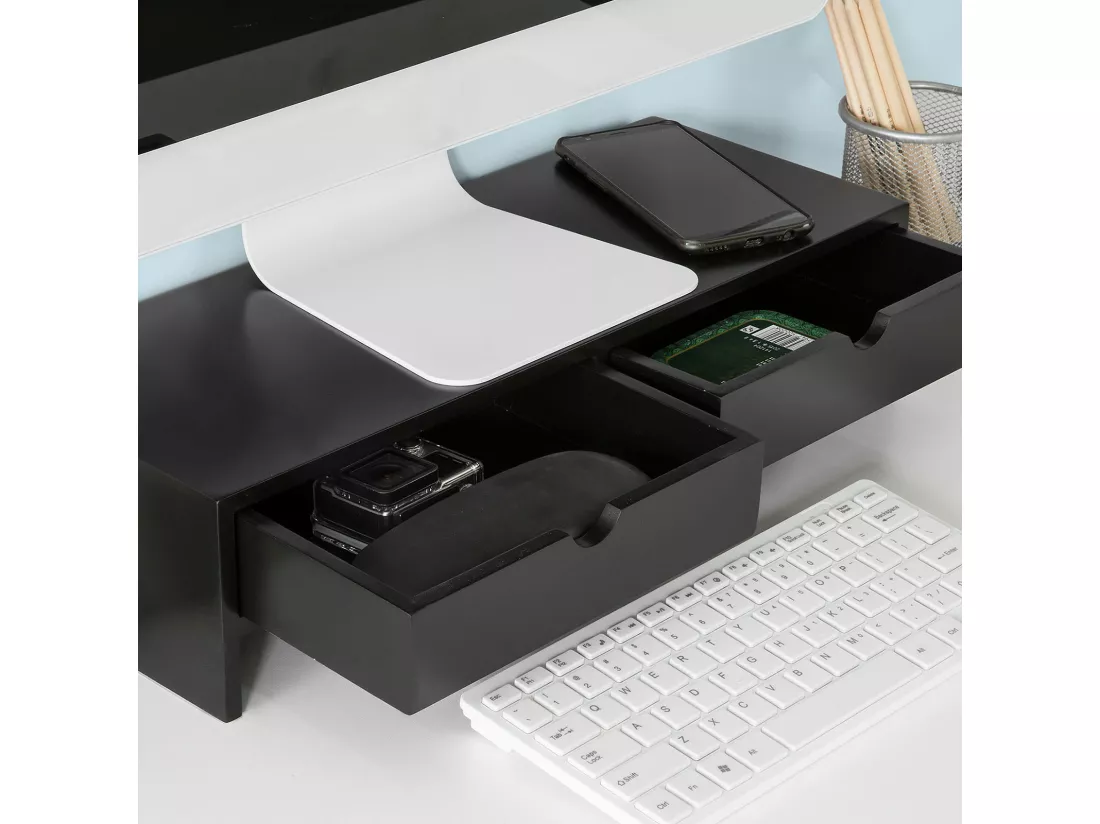 Réhausseur d'écran Support de Moniteur écran Ergonomique Support, BBF02-Sch