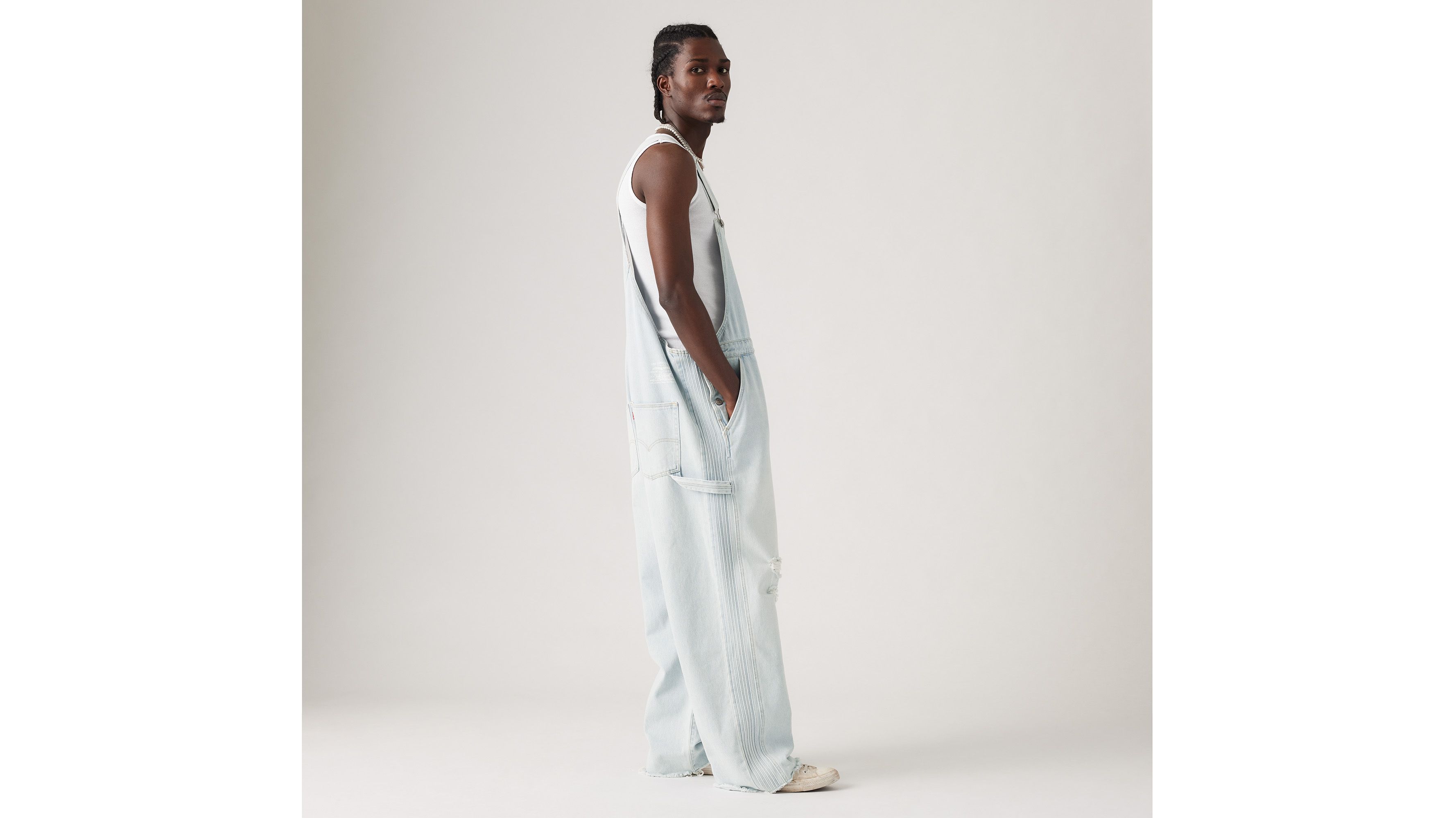 Levi's® x ERL Salopette Denim - Light Indigo - Bleu