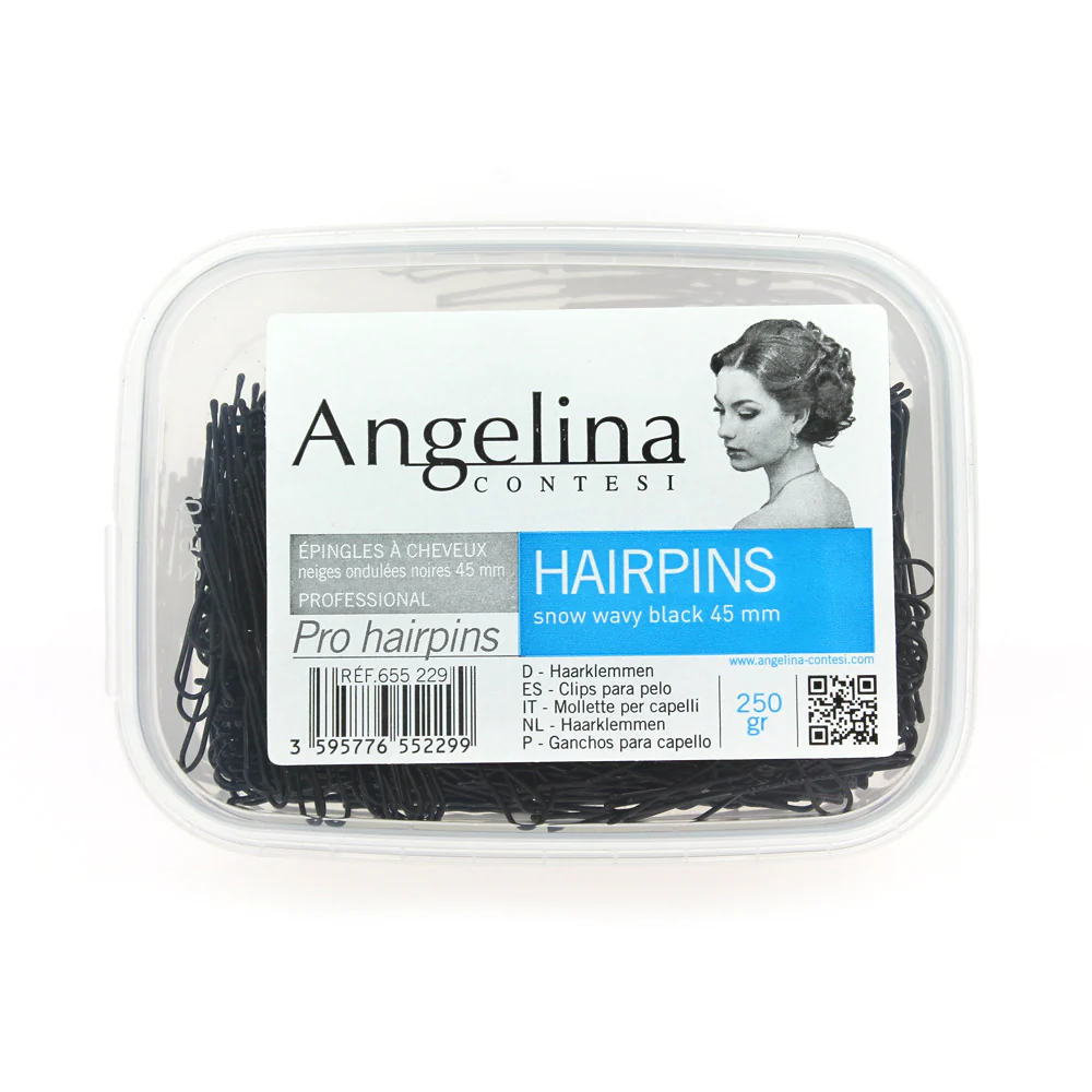 Boite 250gr épingles neiges ondulées 45mm de la marque Shop Hair - Gouiran Beauté
