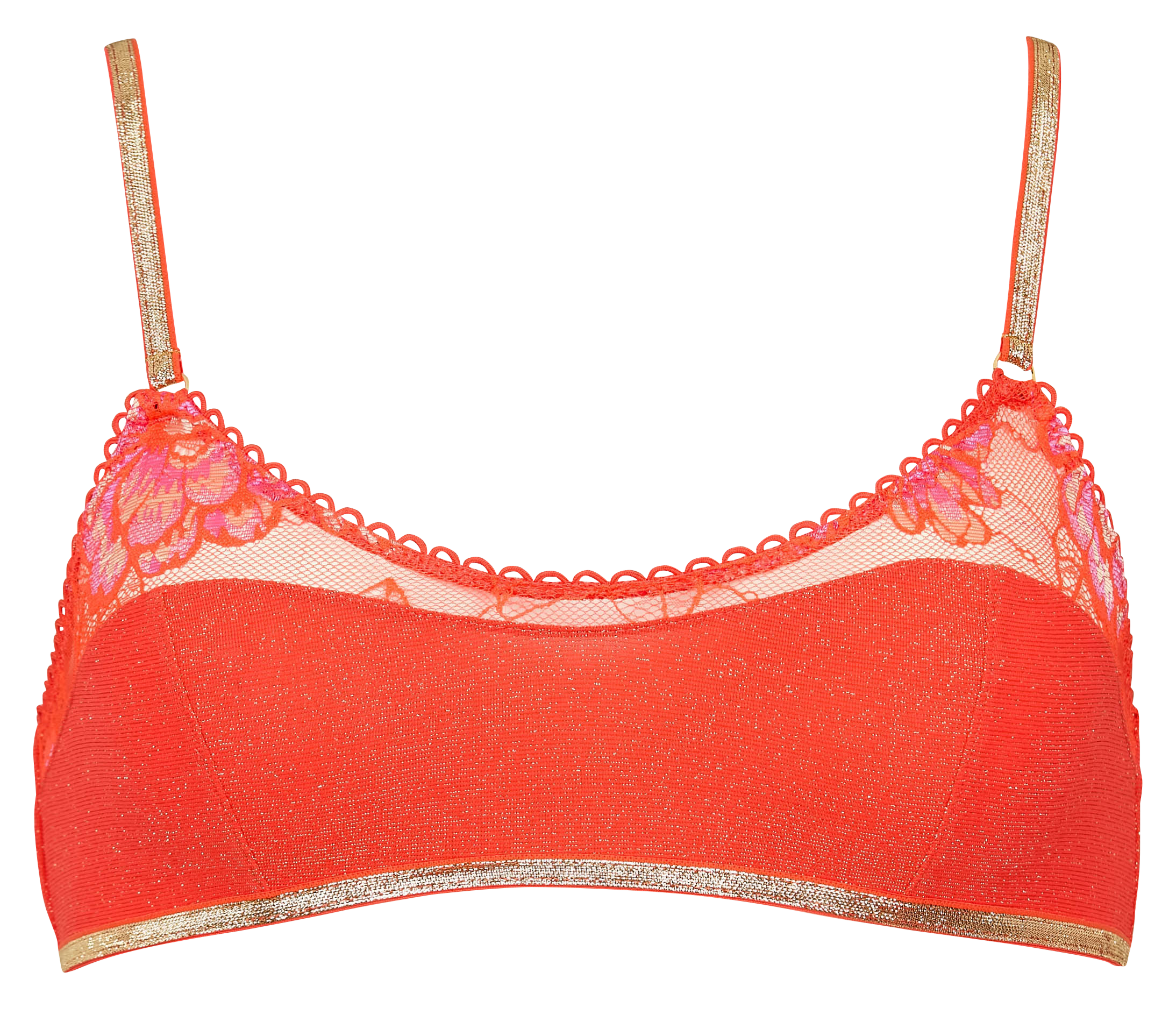 AMOK - Brassière bi-matière | Rouge
