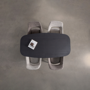 WOOOD eettafel Arros zwart MDF hout 180/220 x 90 cm uitschuifbaar