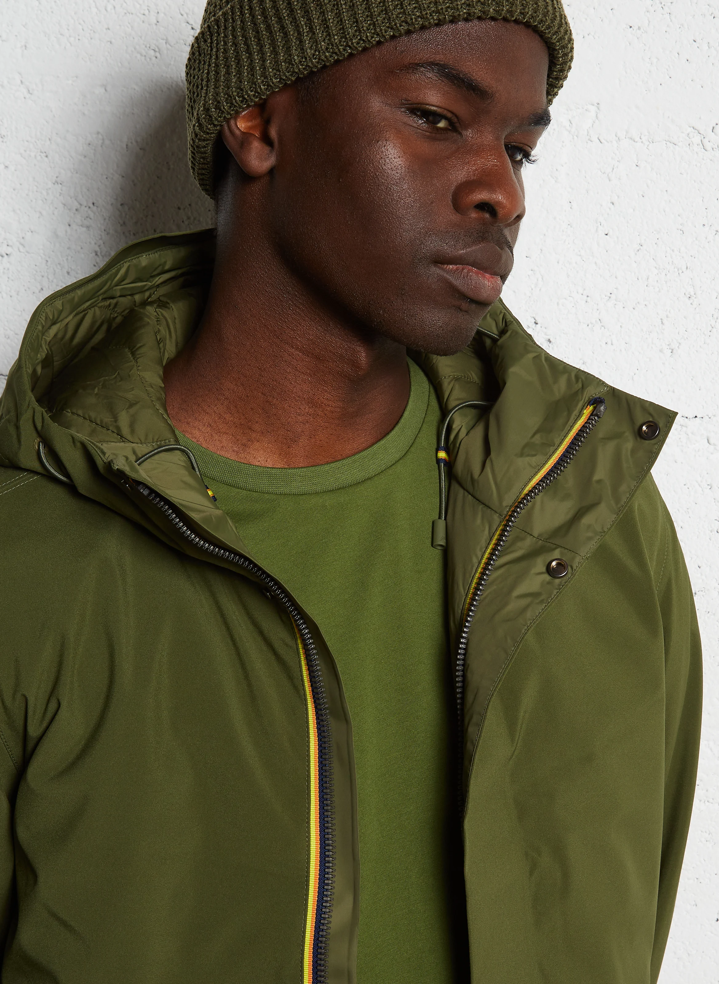 JACKEN BONDED PADDED - Parka à capuche | Vert