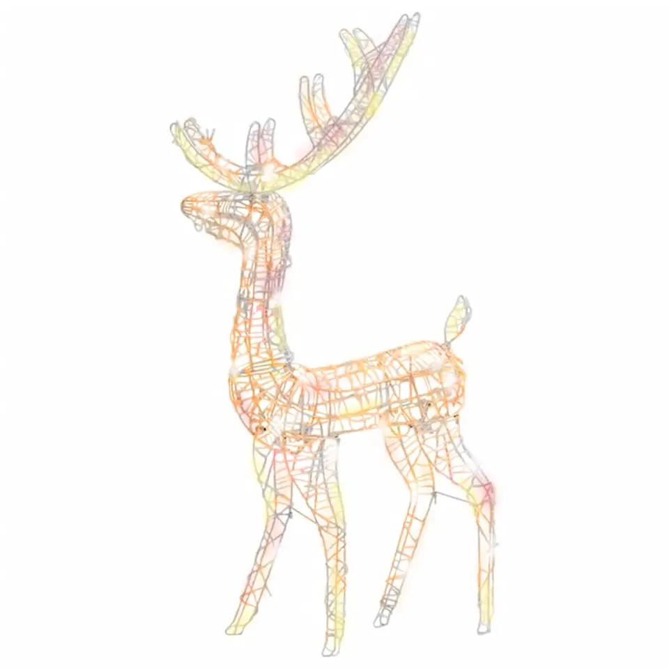 vidaXL - Rendier Kerstdecoratie - Multicolour - 70 x 41 x 120 cm
