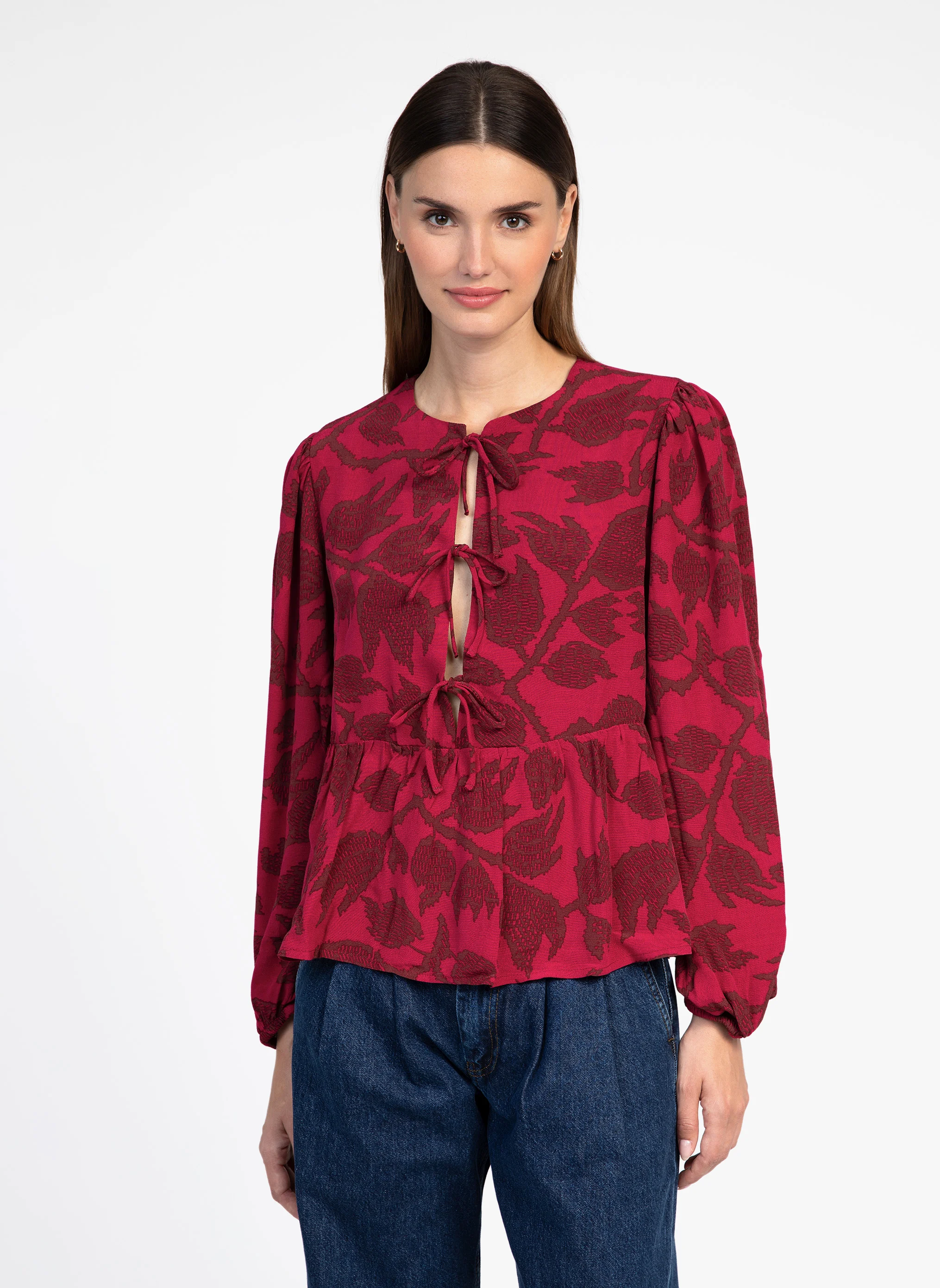 KAVELY - Blouse droite imprimée |