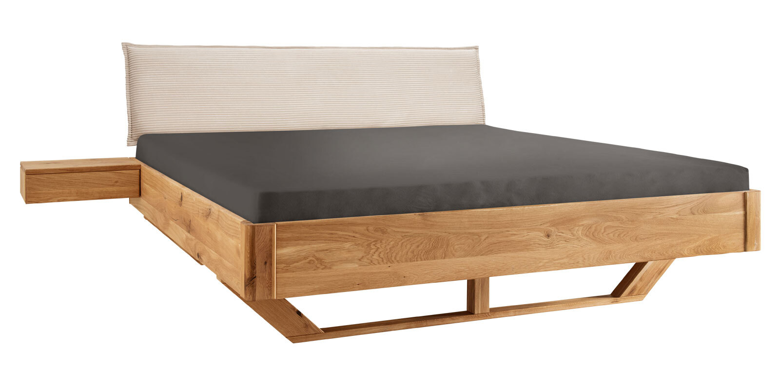 Bettgestell XI 140 x 200 cm braun/ beige