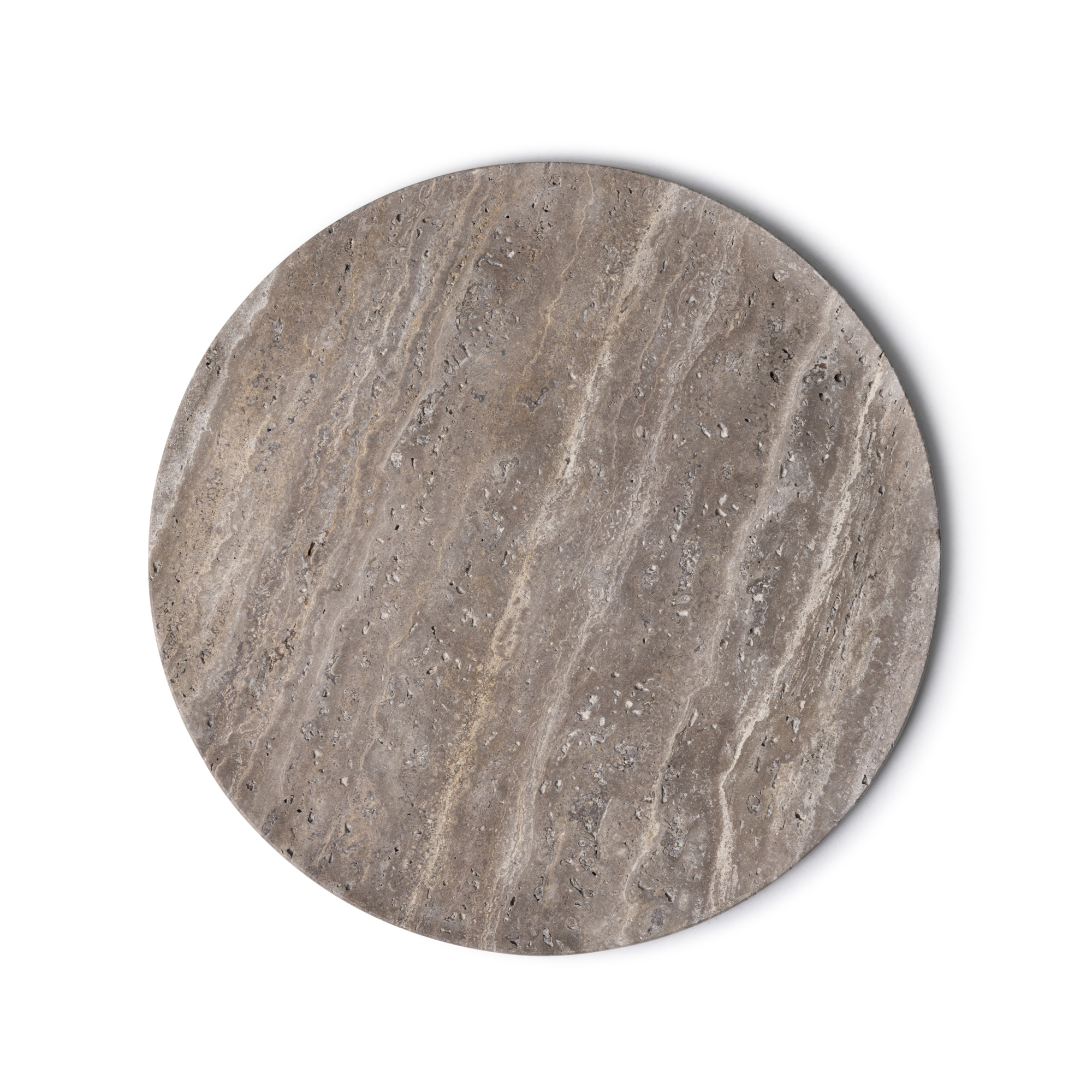 Dienblad Travertine titanium Ø40 cm