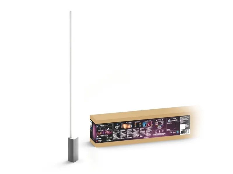 Philips Hue White and Color Ambiance Signe - Gulvlampe - LED - 32 W (tilsvarende 175 W) - 16 millioner farver - 2000-6500 K - aluminium