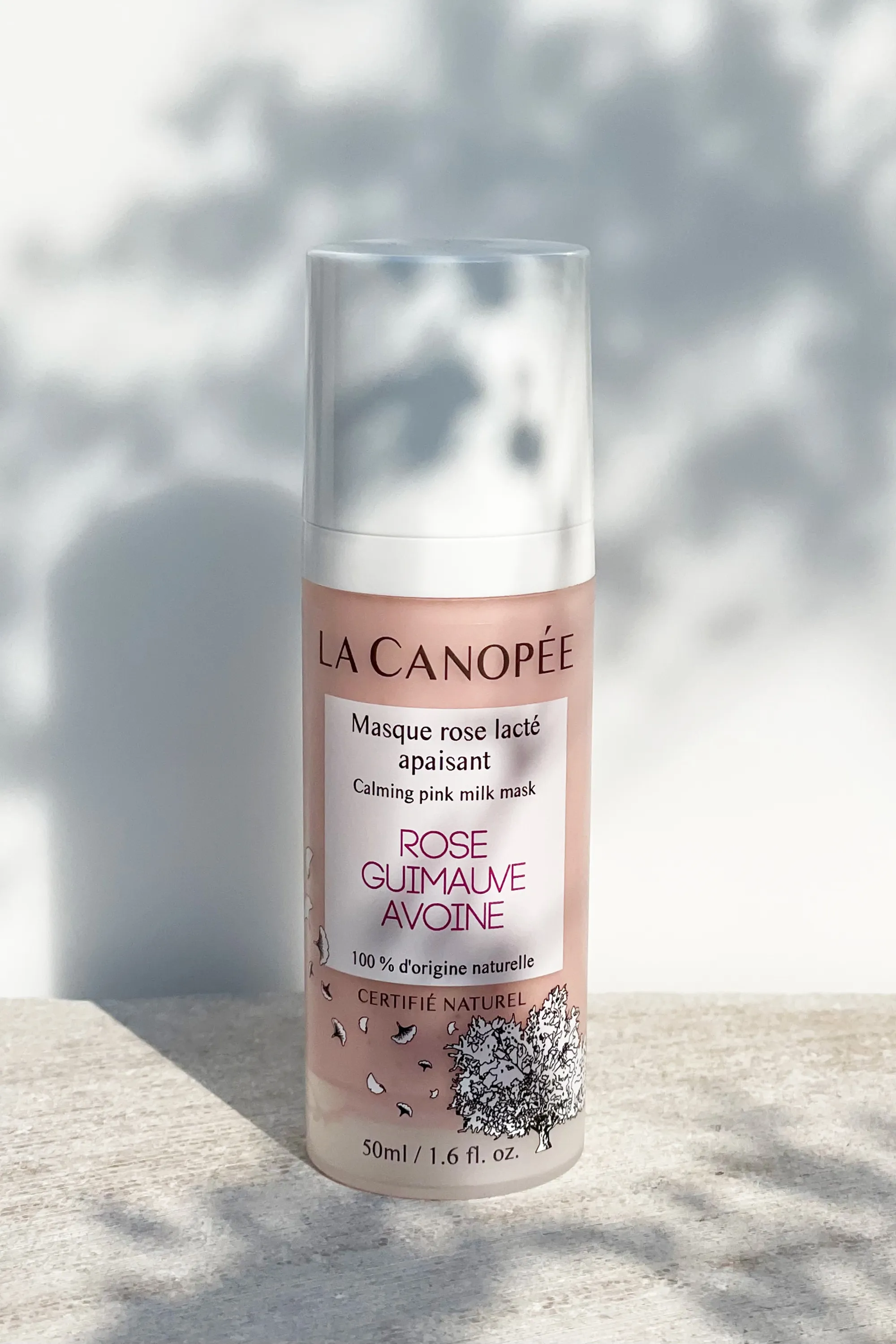 La Canopée Masque rose lacté apaisant visage-50 ml