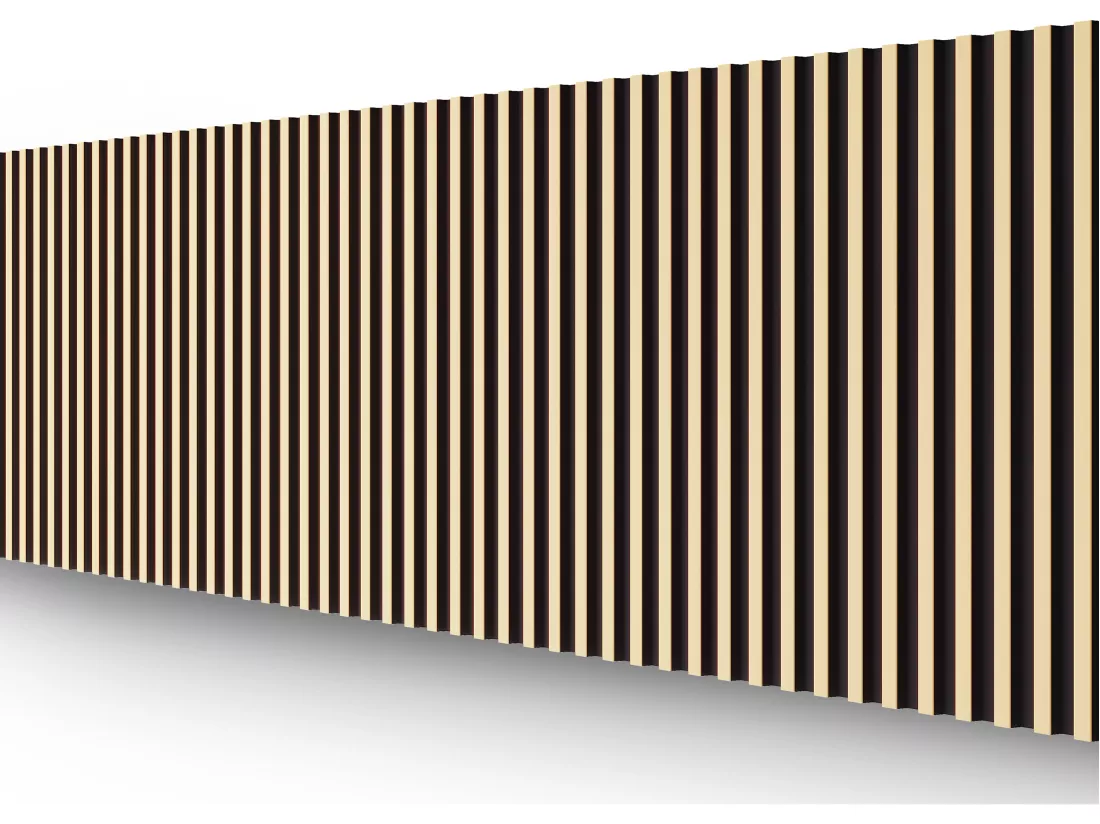 Panneau mural 3D - Pack de 2,83 m² - Noir et doré - Lot de 8 pièces - CLINTON