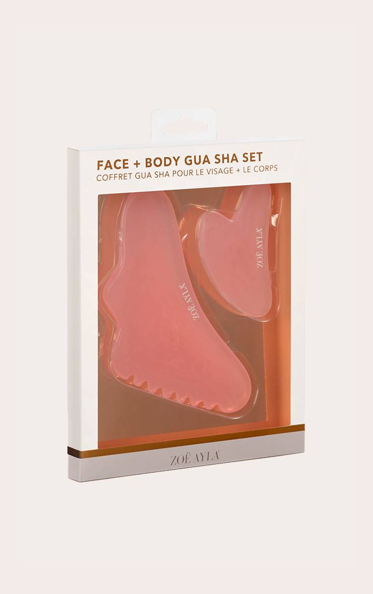 Pink Ensemble De Gua Sha Visage Et Corps Zoe Ayla