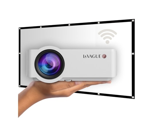 LA VAGUE - Vidéoprojecteur Home Cinéma Lv-hd340 wi-fi bundle vidéoprojecteur led wi-fi avec écran l...