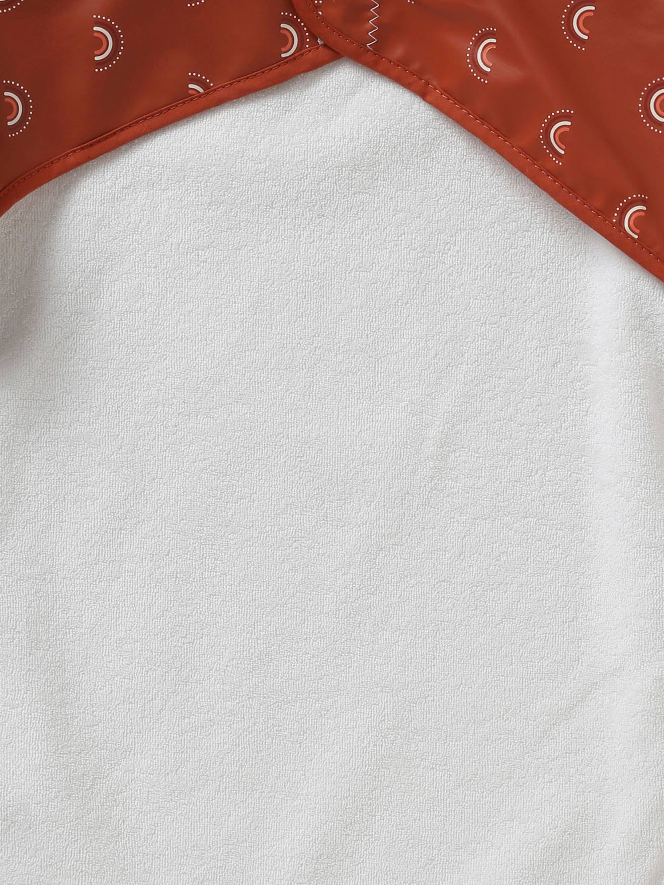 Babador de manga comprida estampado branco claro VERTBAUDET