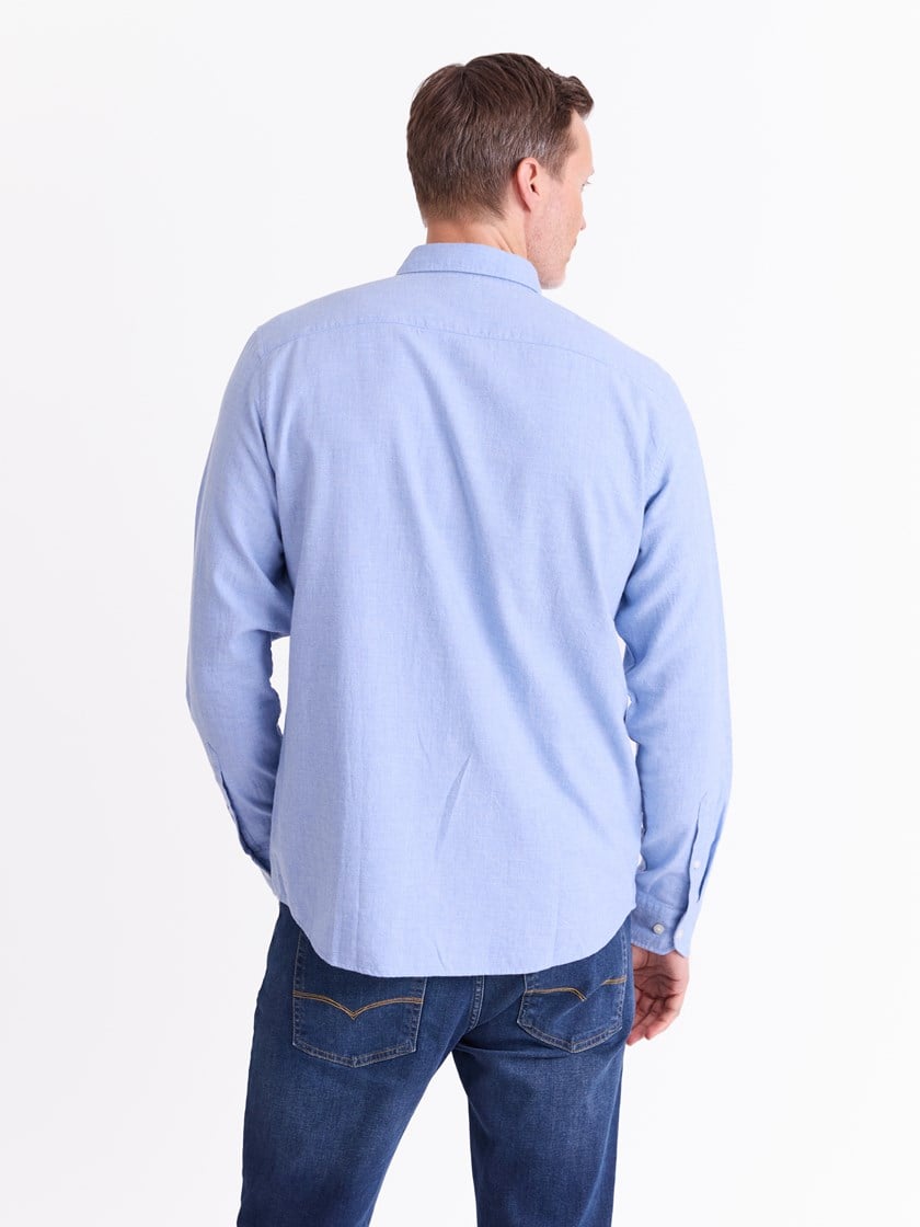 Delting skjorte Chambray Blue