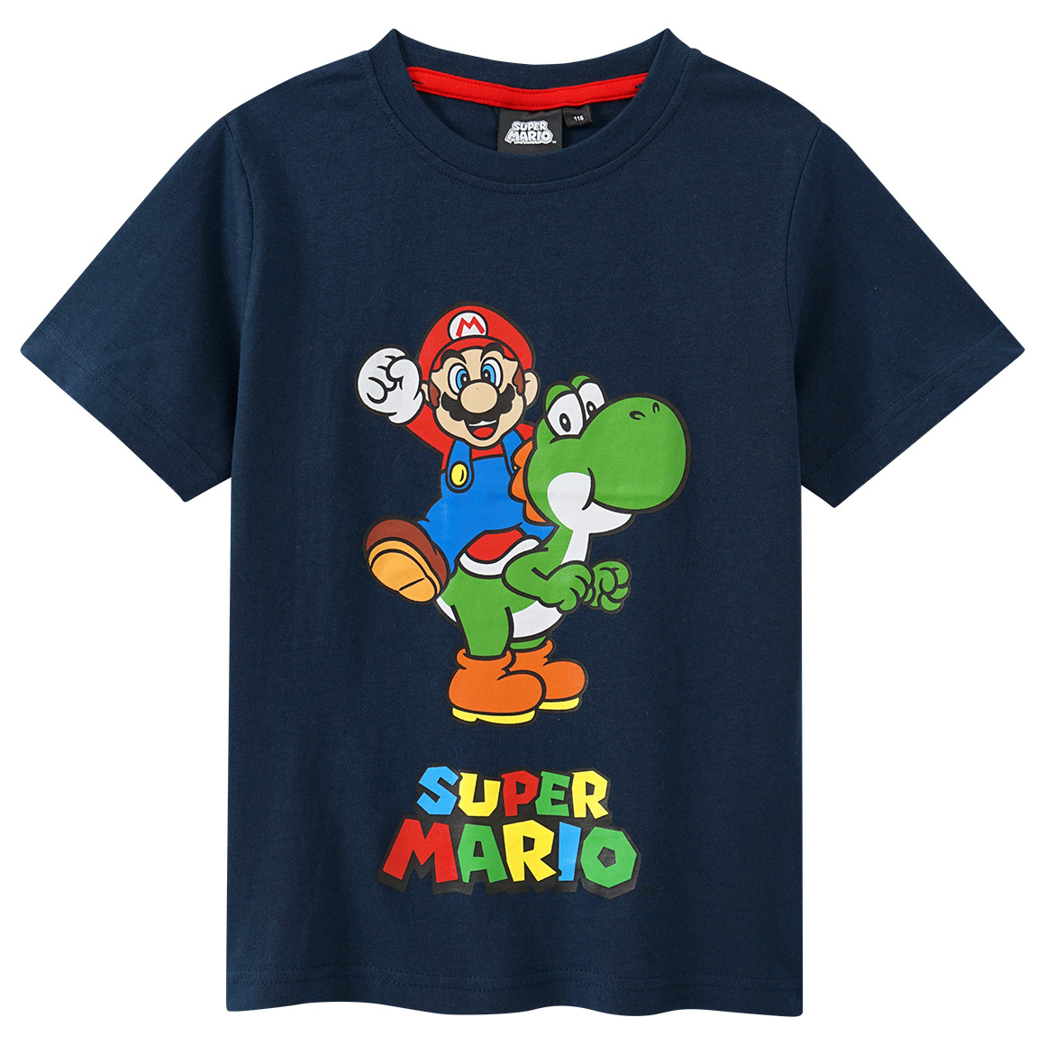 Topolino Super Mario T-Shirt mit Print dunkelblau