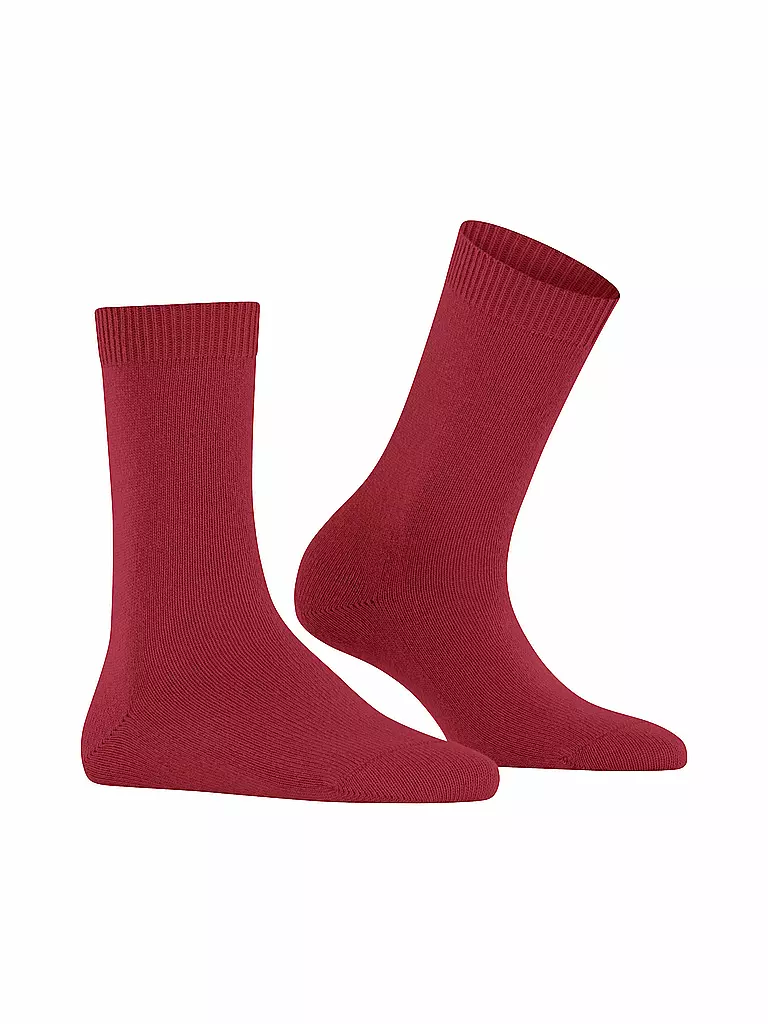 FALKE Socken COSY WOOL scarlet rot
