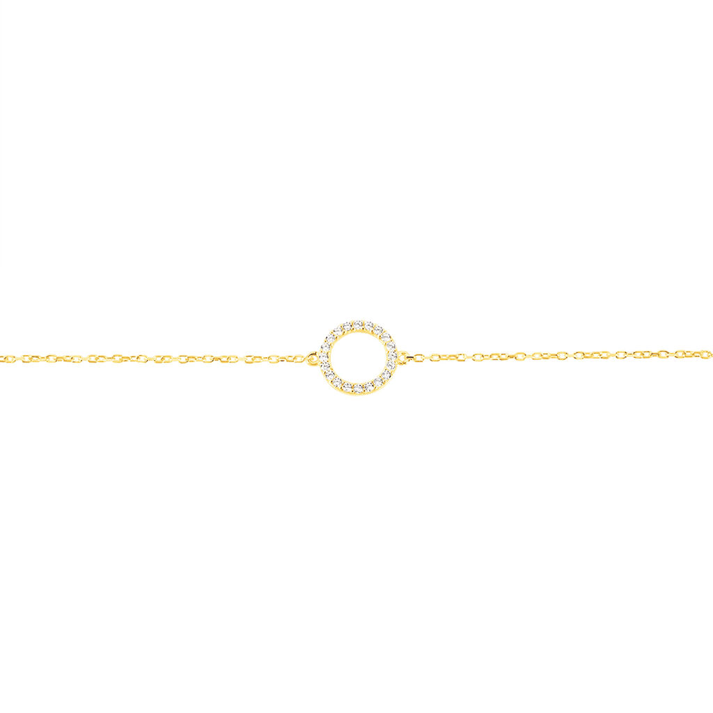 Bracelet Lim Or Jaune Oxyde De Zirconium