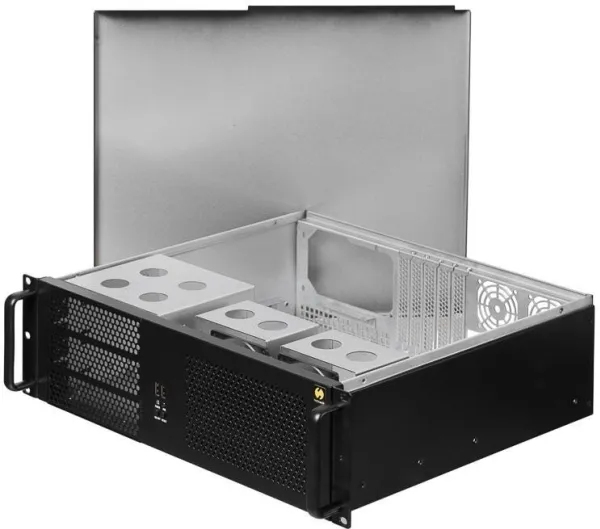 Netrack Server Case - Rack-monterbar 3U - ATX - sort - USB