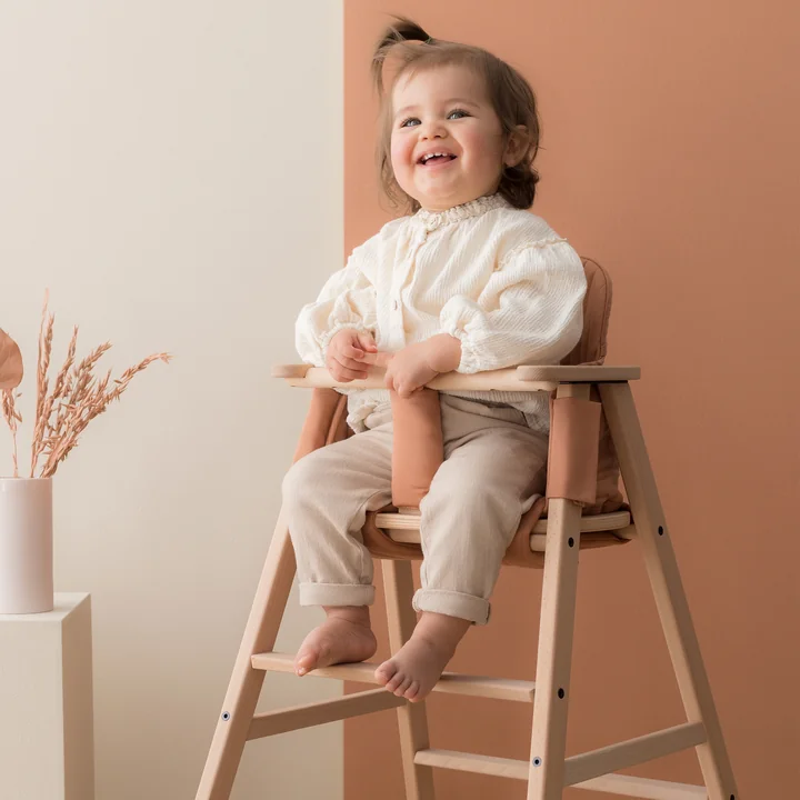 Nobodinoz - Kissen für Growing Green Kinderstuhl, sienna brown