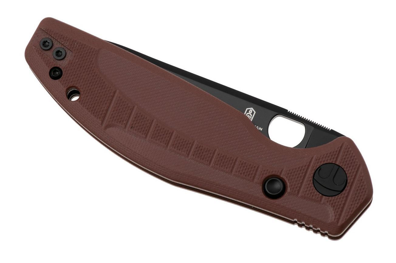 Bestechman Angry Owl BMK12D-2 PVD D2, Brown G10, zakmes