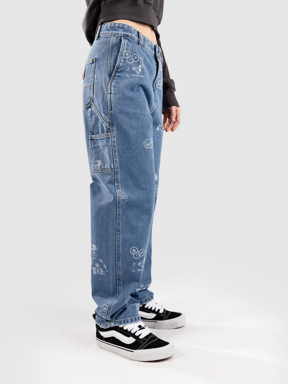 Carhartt WIP Stamp Jeans stamp print/blue