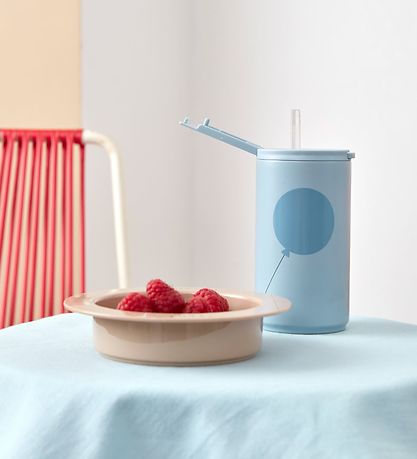 Design Letters Termokop m. Suger?r - 350ml - Blå