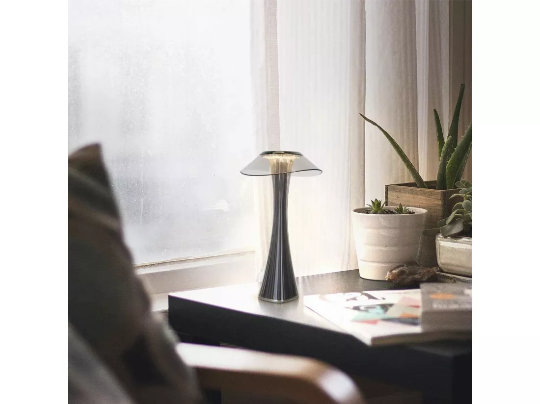 NETTLIFE Lampe de table LED ，Touch Lampe de table à intensité variable de nuit rechargeable Lampe de chevet diurne d'ambiance USB portables