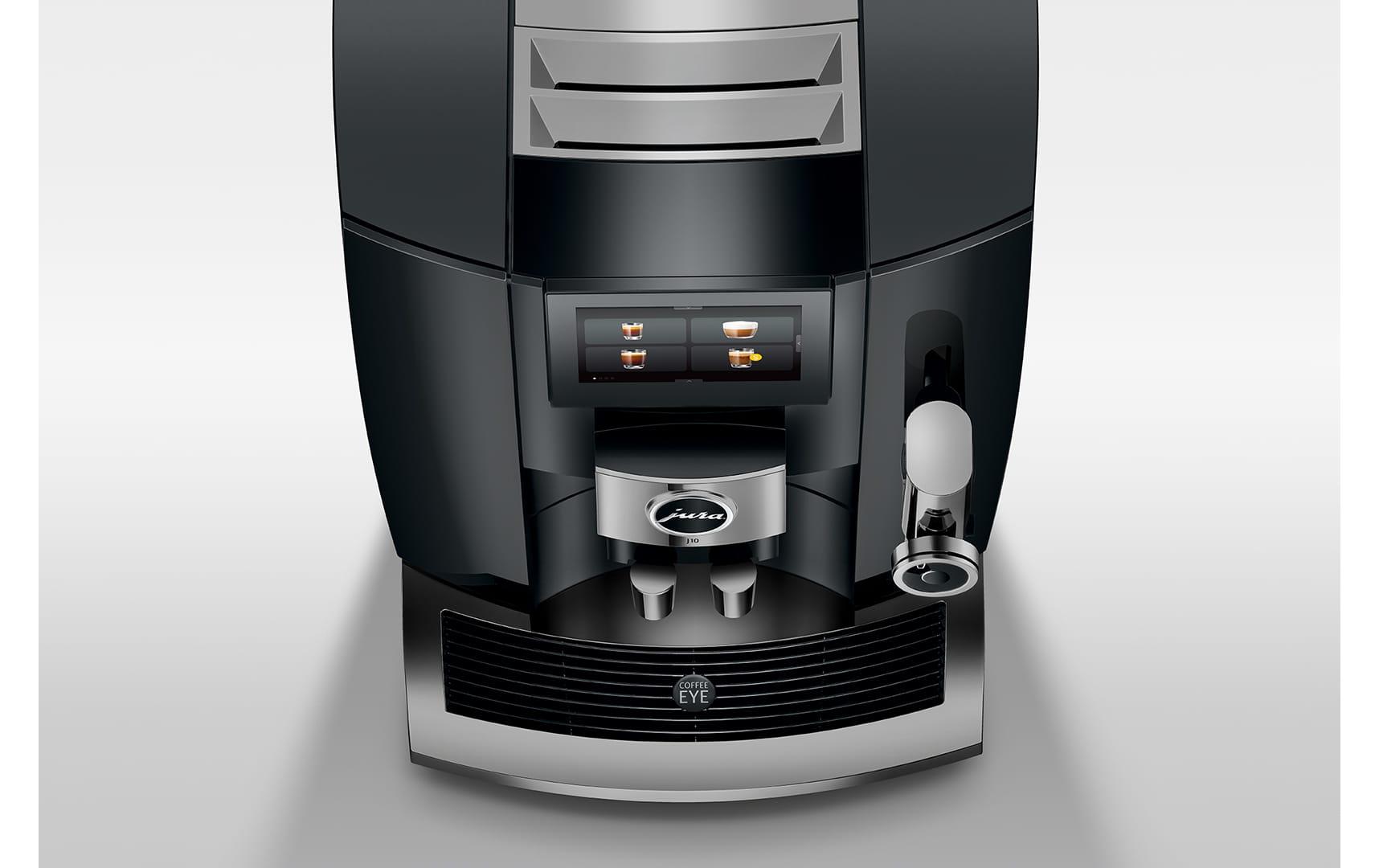 Kaffeevollautomat J10 Piano Schwarz<br>Vollautomatische Kaffeemaschine