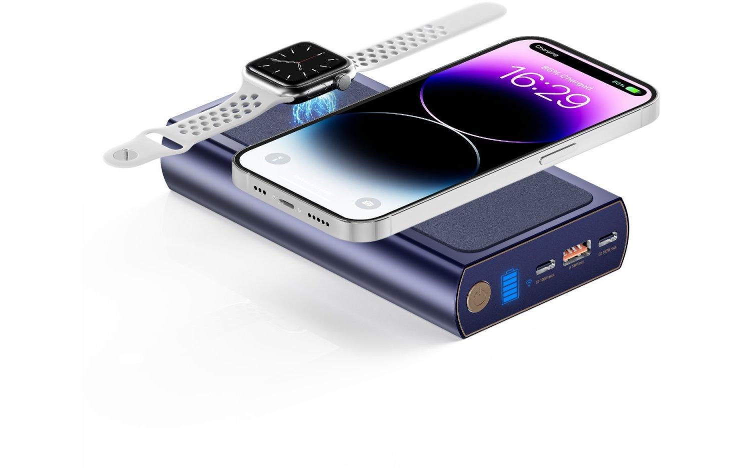 Powerbank Graphene Pro UltiMag 24000 mAh<br>Multiport-Powerbank mit Wireless Charging