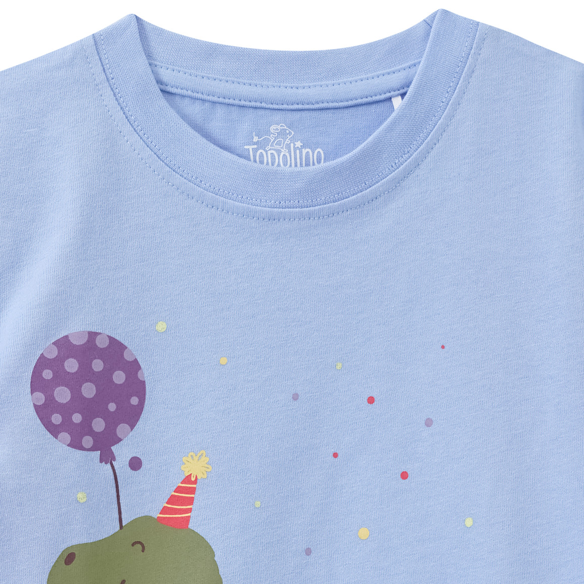 Topolino Kinder T-Shirt mit Geburtstags-Motiv hellblau