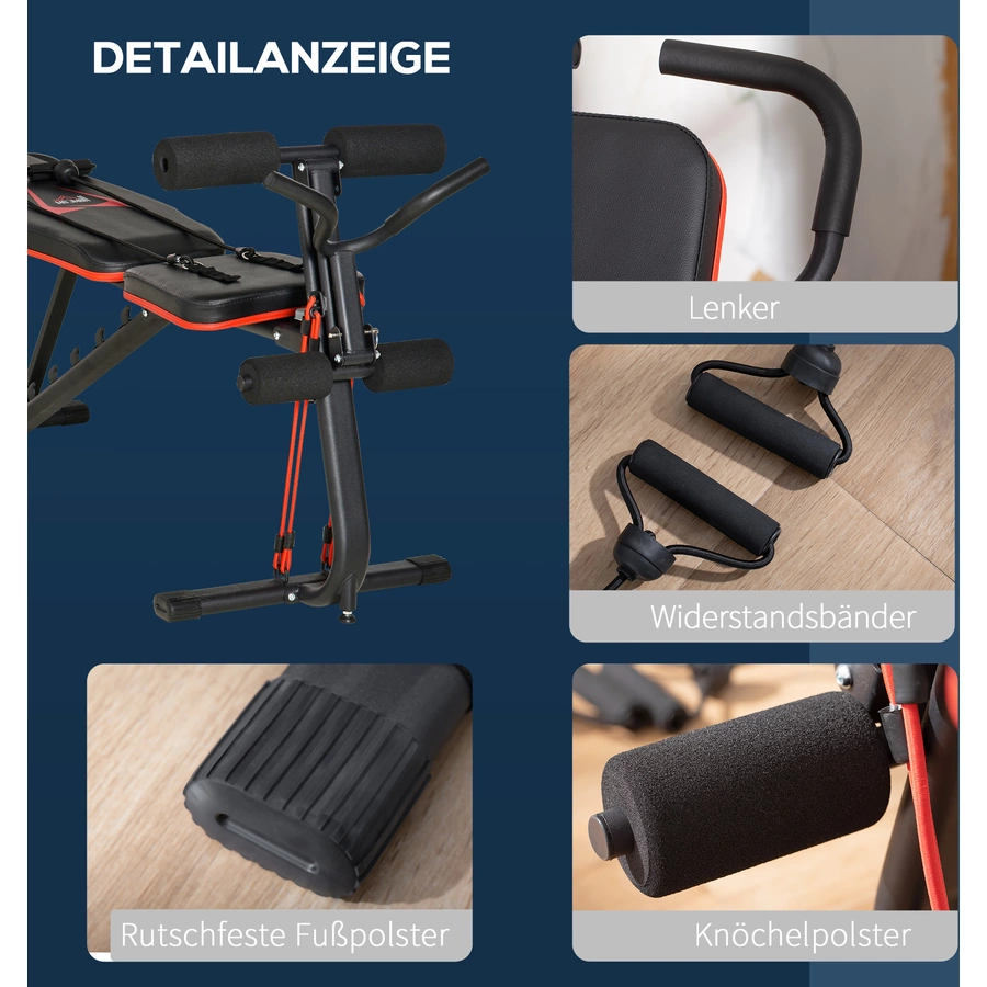 HOMCOM Hantelbank schwarz