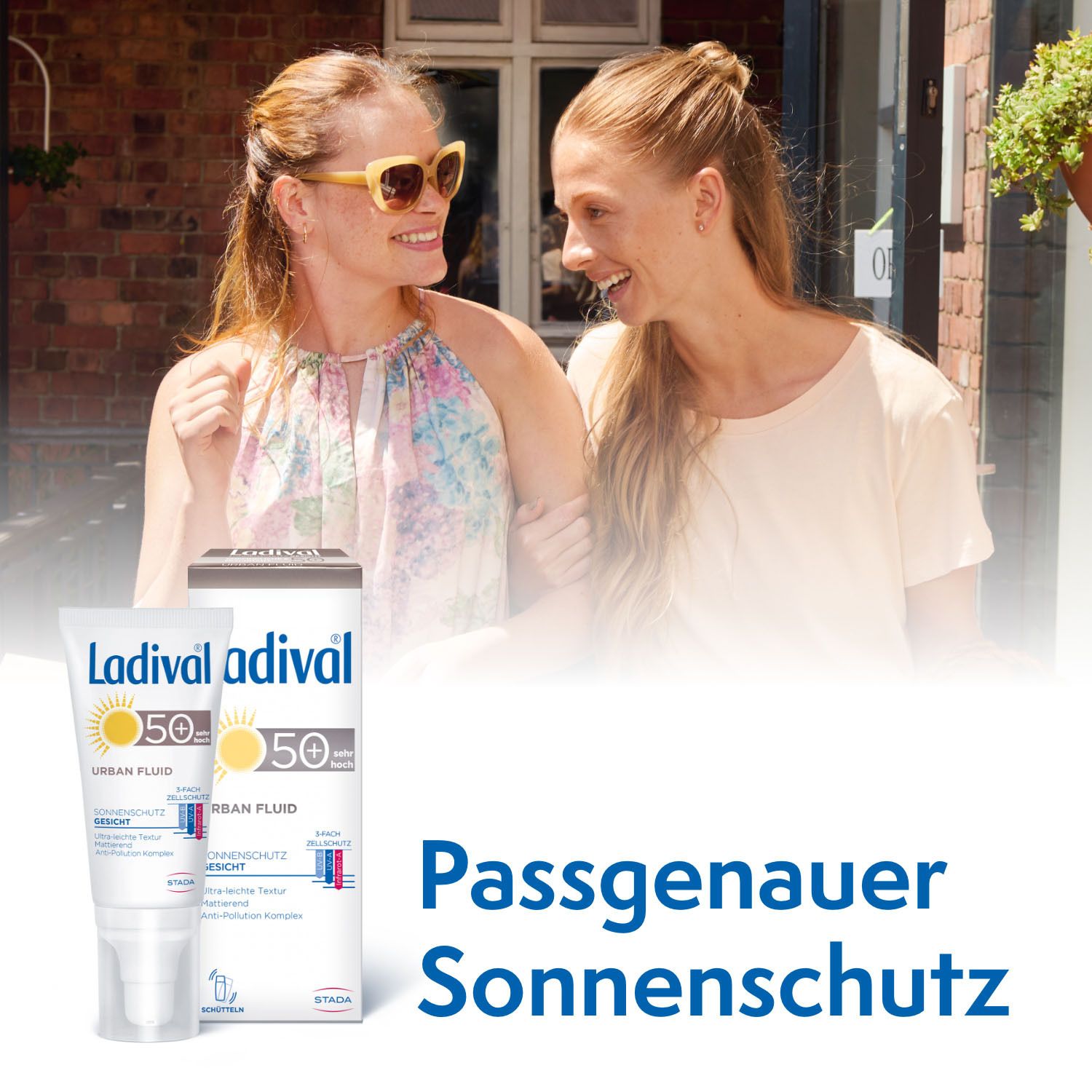 Ladival Urban Fluid 50ml LSF 50 mattierender Gesichts-Sonnenschutz für jeden Tag mit ultra-leichter Textur und Anti-Pollution Komplex
