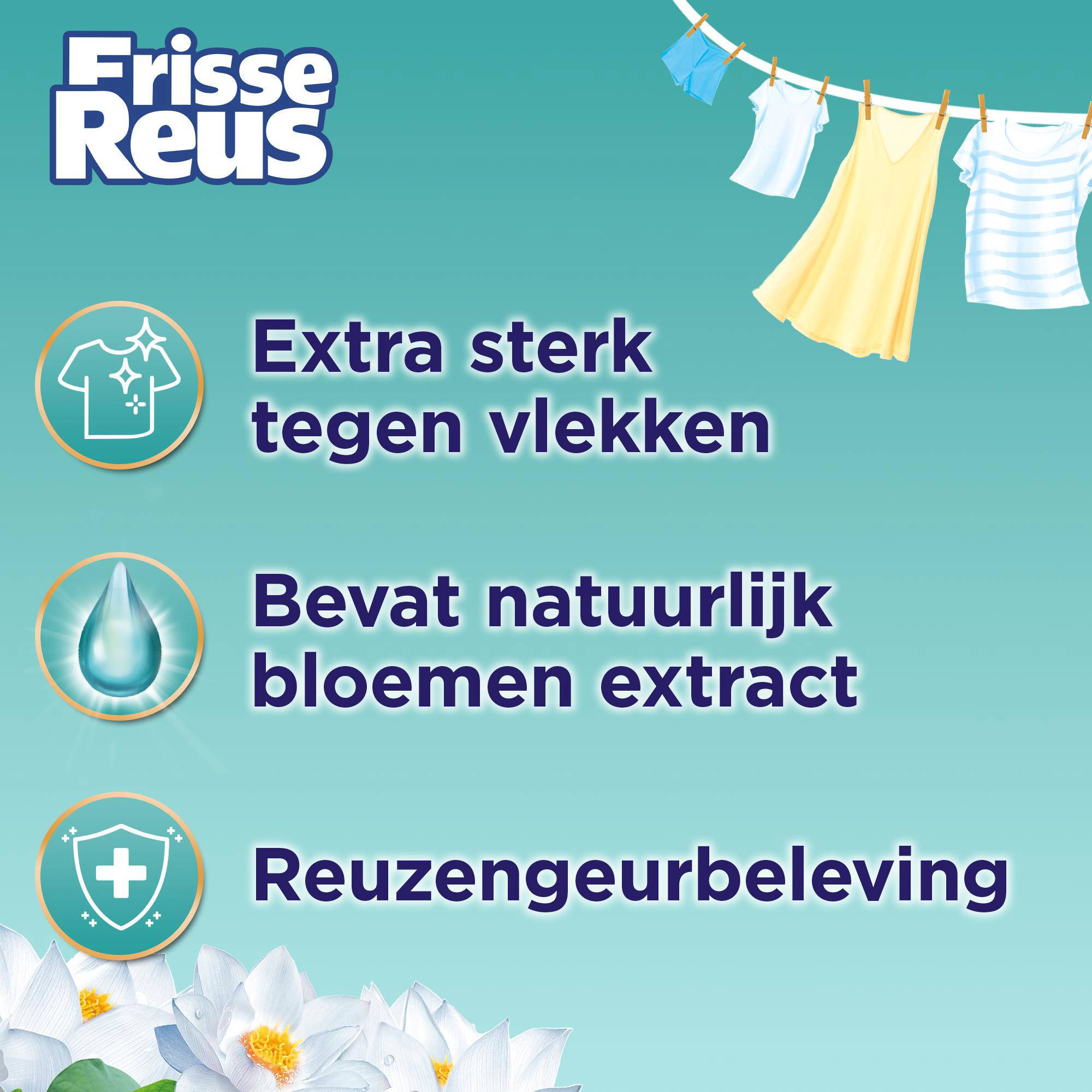 Witte-Reus Gel Lotus - vloeibaar wasmiddel - Witte Was - voordeelverpakking - 6 x 19 wasbeurten - 114 wasbeurten