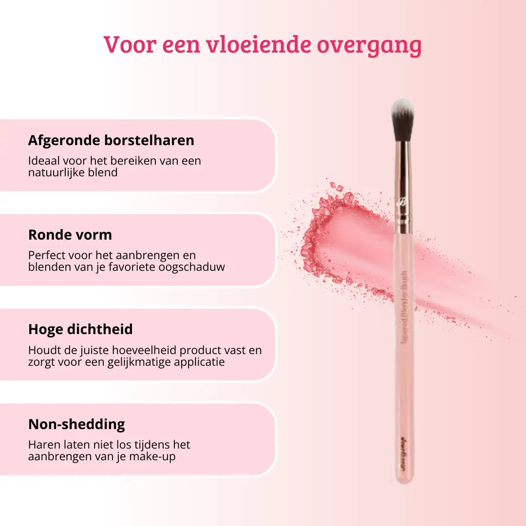 Pink & Rose Gold Tapered Blender Brush