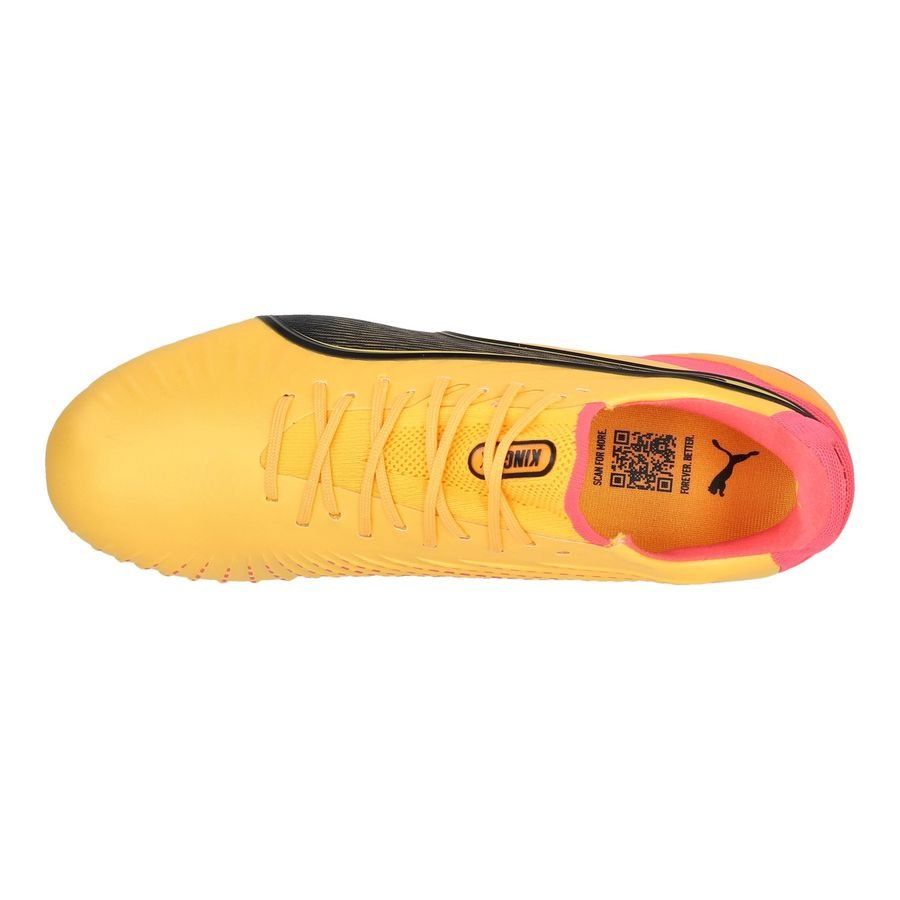 PUMA King Ultimate FG/AG Tricks - Sun Stream/Noir/Crépuscule ÉDITION LIMITÉE
