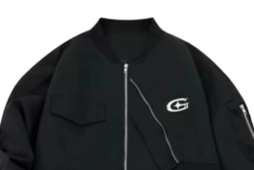 Pinatra - Bomberjack met logo en rits