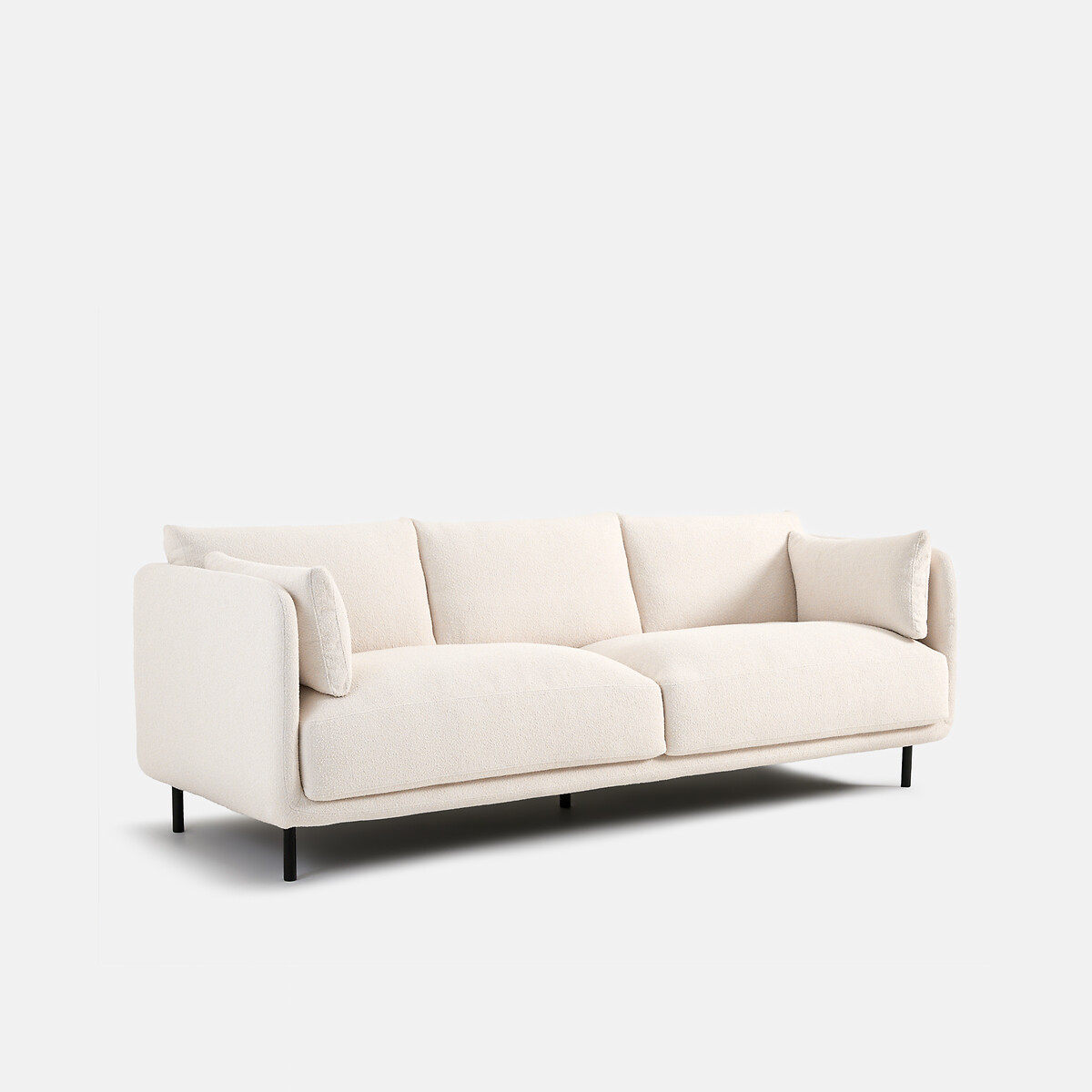 LA REDOUTE INTERIEURS<br>Sofá de 3 ou 4 lugares, tecido atoalhado fino, Victor