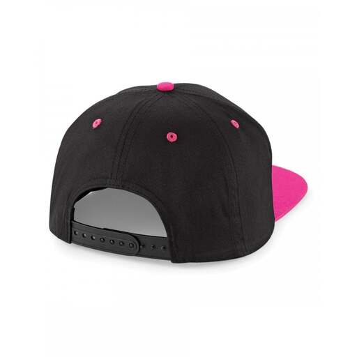 Boné/Viseira Beechfield Snapback, 2 cores, 5 painéis (pacote com 2)