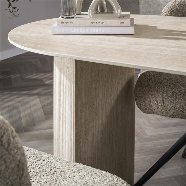 Hoyz Collection - Eetkamertafel 180 Arch - Travertin look