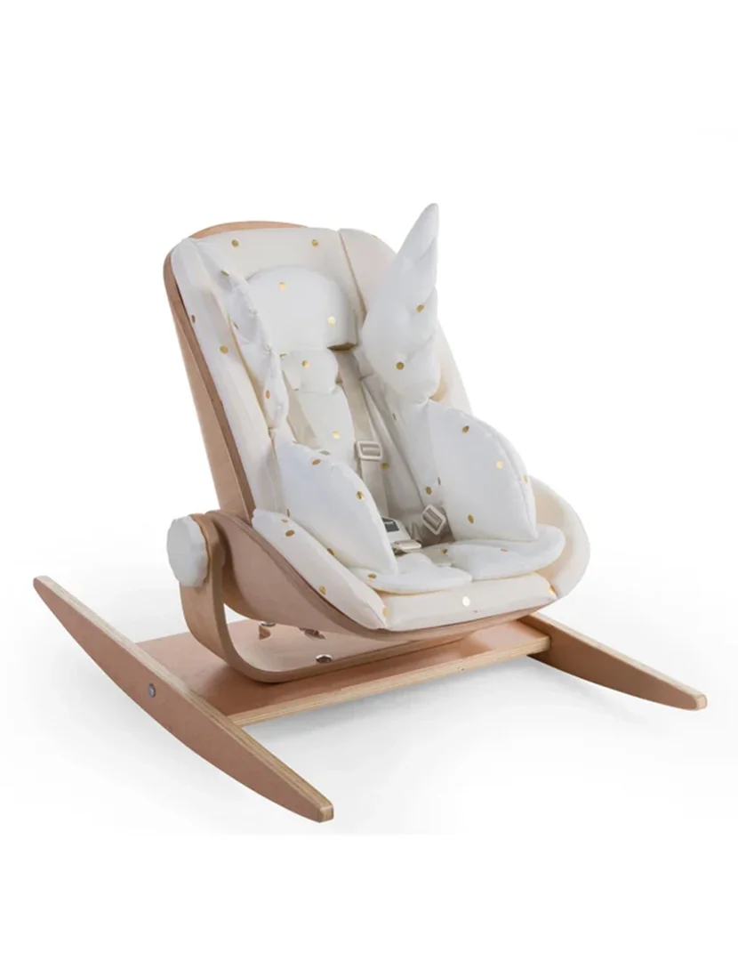 Universal Cushion Angel Wings White and Gold
