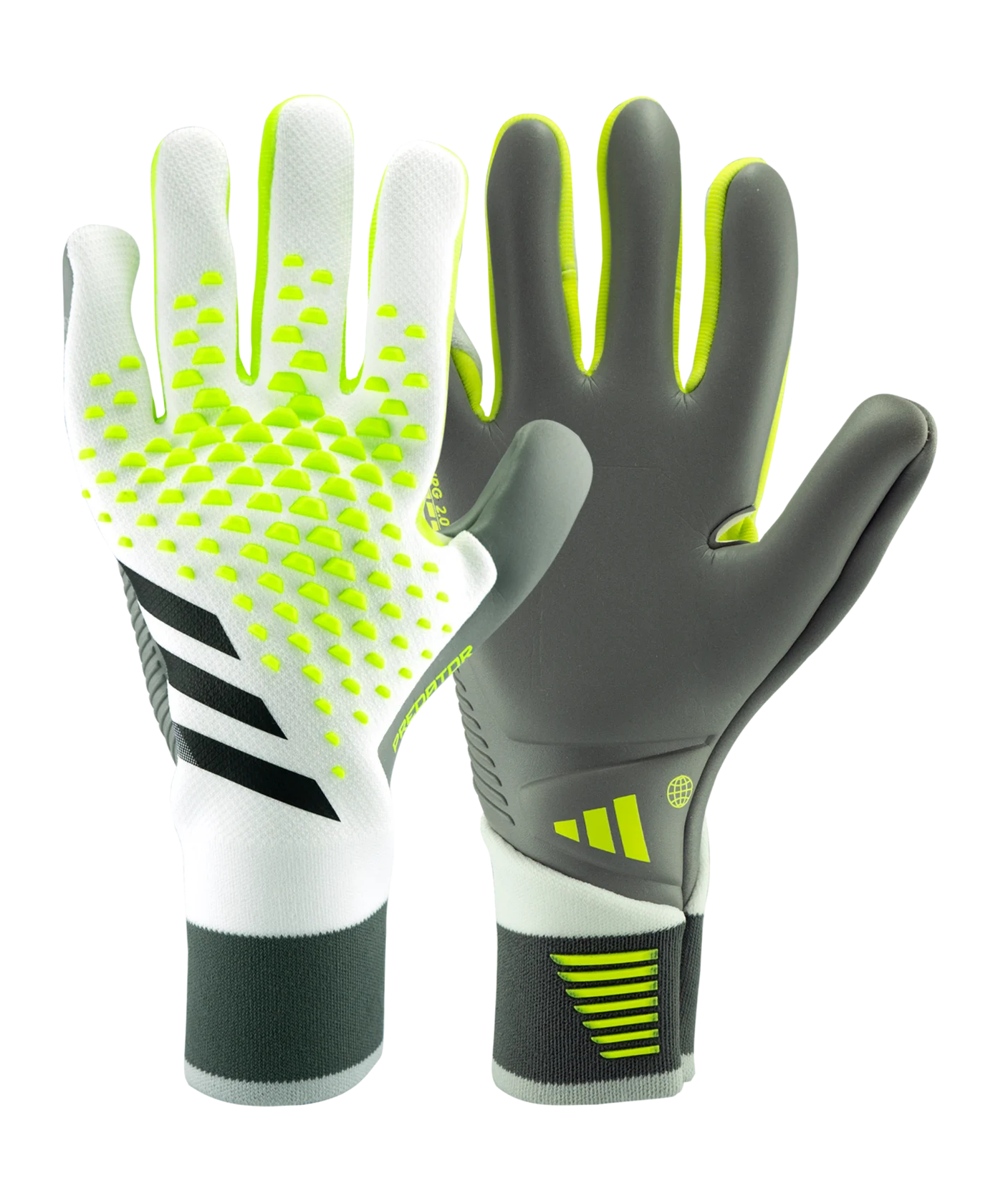 adidas Predator Pro Torwarthandschuhe Blau Gelb Weiss