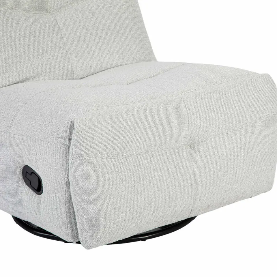 Fauteuil Lichtgrijs - Draaibaar & Relaxfunctie - Lazy