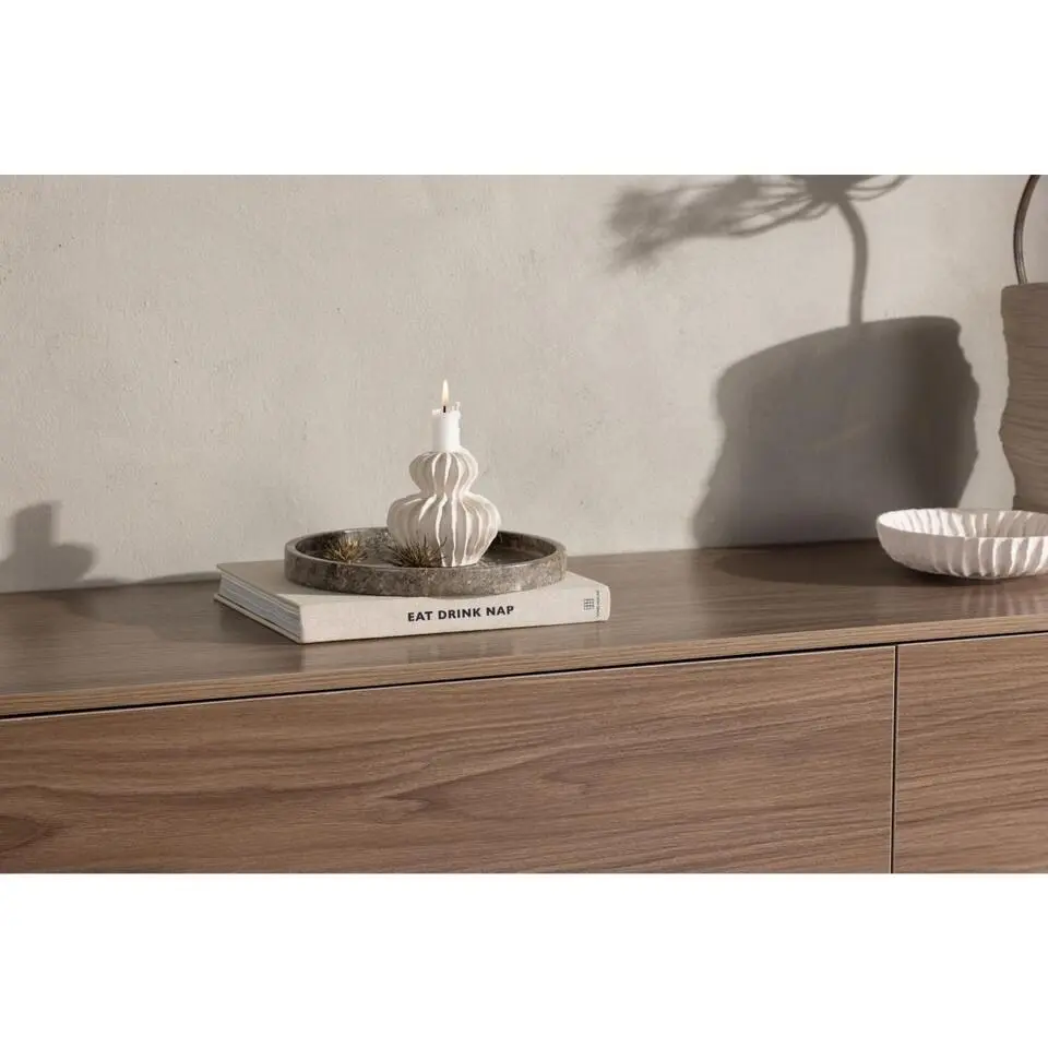 Svea - Santo zwevend TV-meubel - 160 cm - walnoot