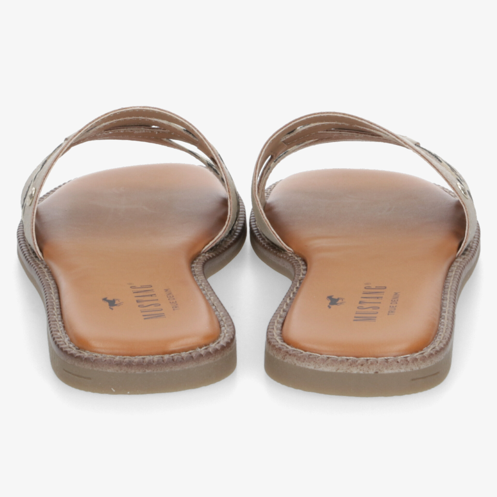 MUSTANG Damen Pantoletten beige