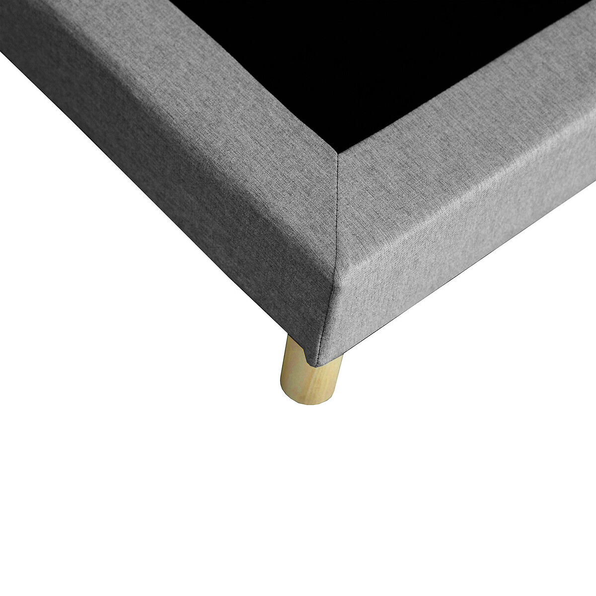LA REDOUTE INTERIEURS<br>Base de cama estofada com 12 ripas e pés