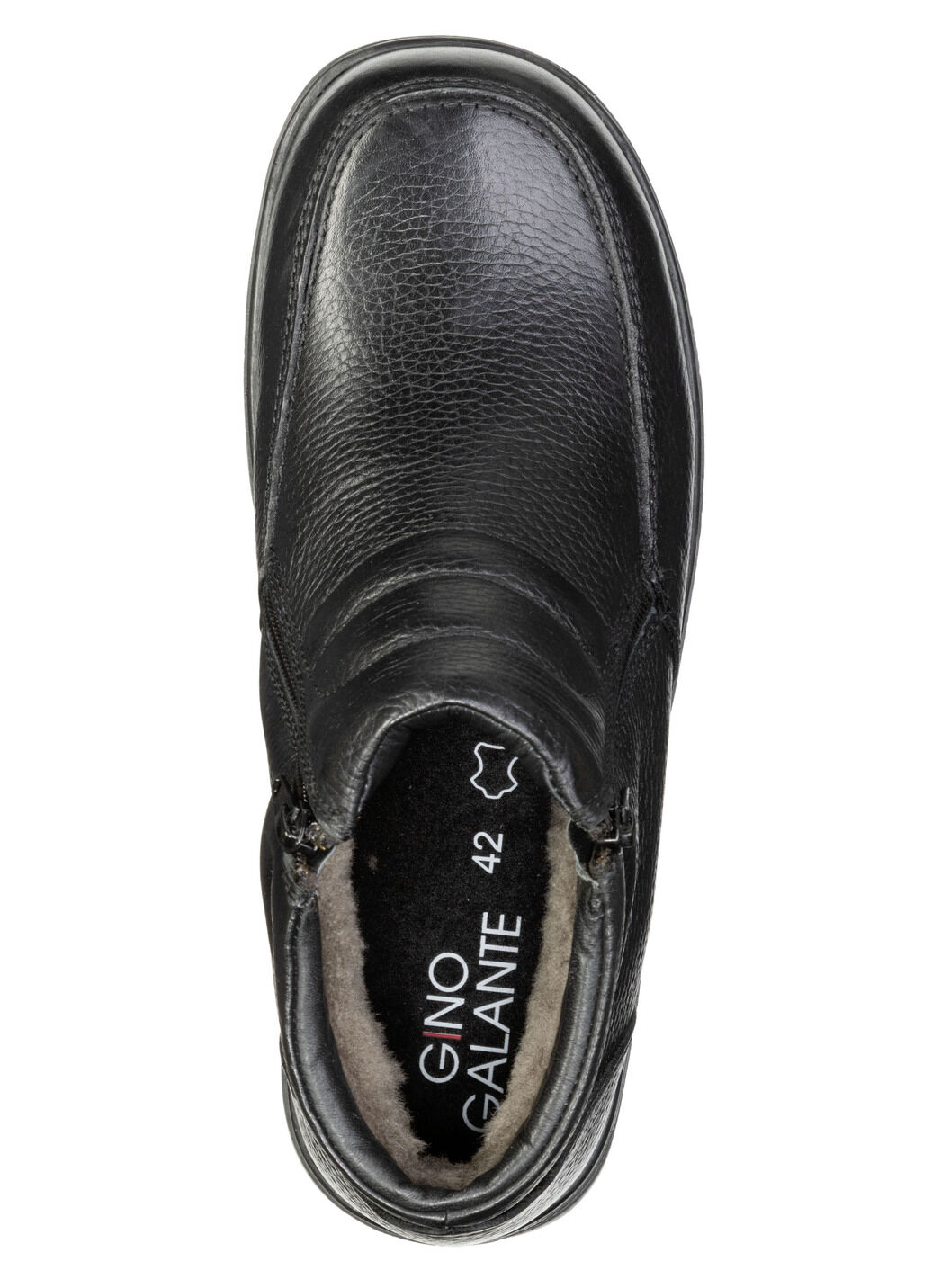 GINO GALANTE, gefütterte Herren-Boots, Winterschuhe, mit Lammfell