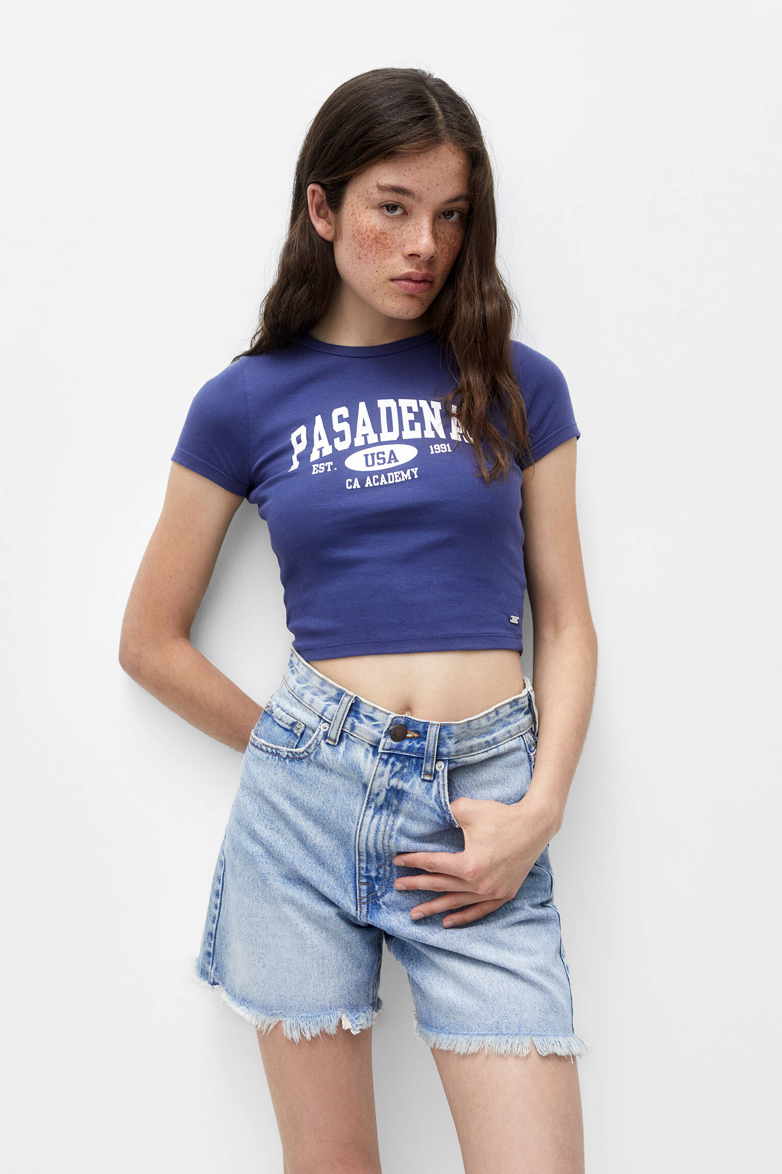 CAMISA UNIVERSITÁRIA DE PASADENA - AZUL MARINHO