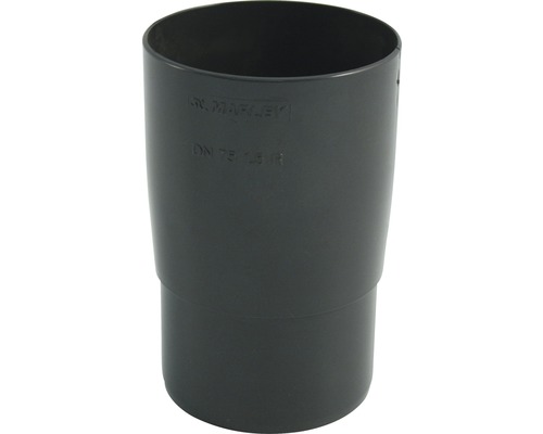 Marley ronde kunststof buismof, antracietgrijs RAL 7016, nominale breedte 105 mm