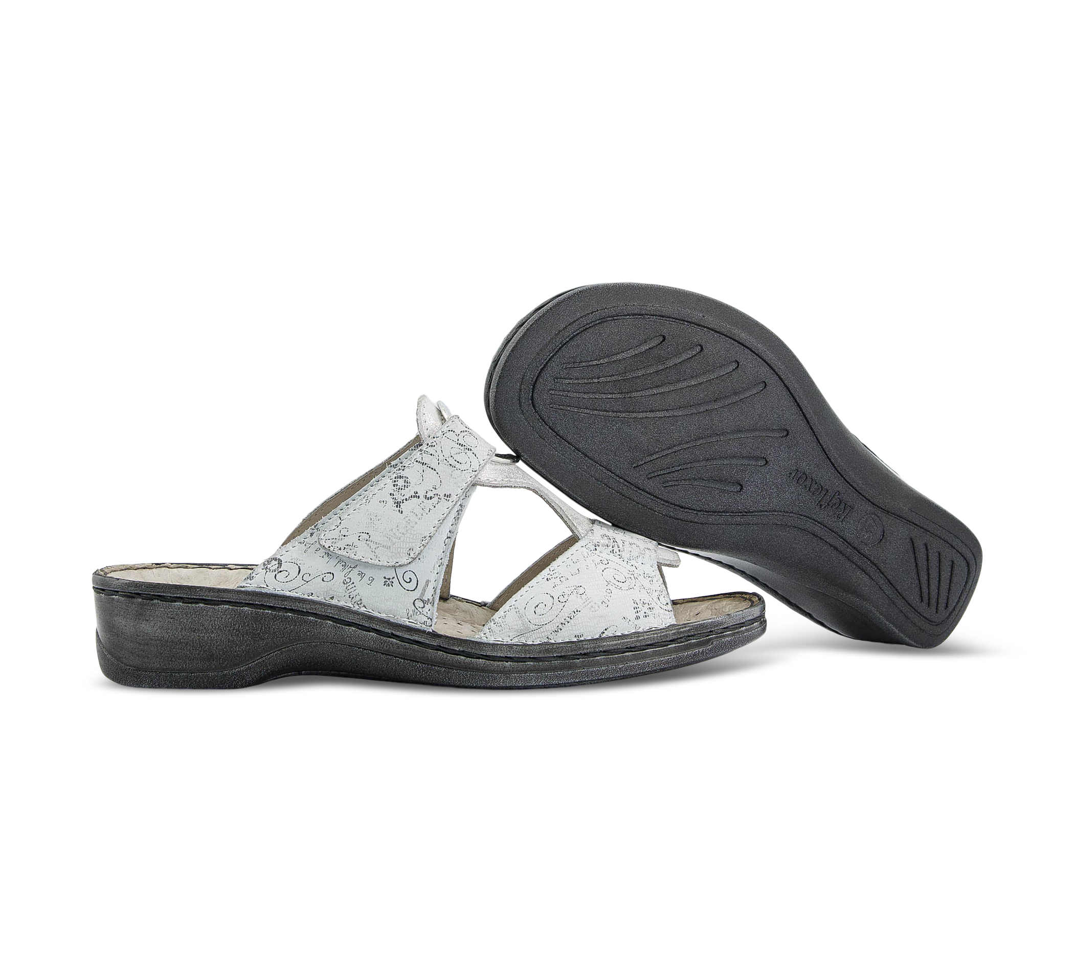 Stuppy Offene Hausschuhe weiss